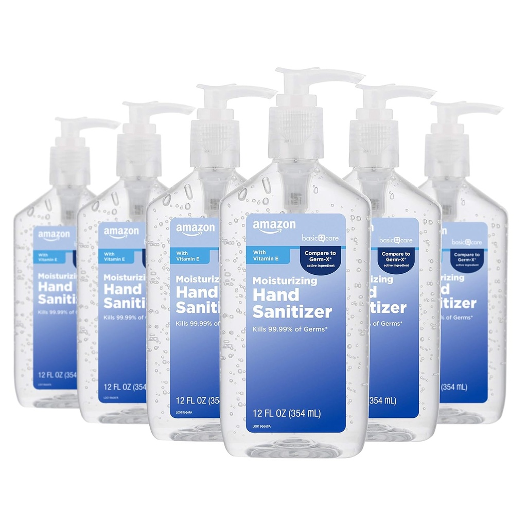 Cuidado básico - Saneamiento de mano original 62%, 12 fl oz (Pack of 6)