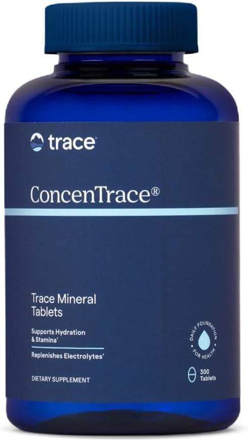 Trace Minerals Conceno Trace Trace Mineral Tablets - Suplemento para Bone & Joint Support - Ayudas Hydration & Electrolyte Restoration - 300 Tablets (100 Servings)
