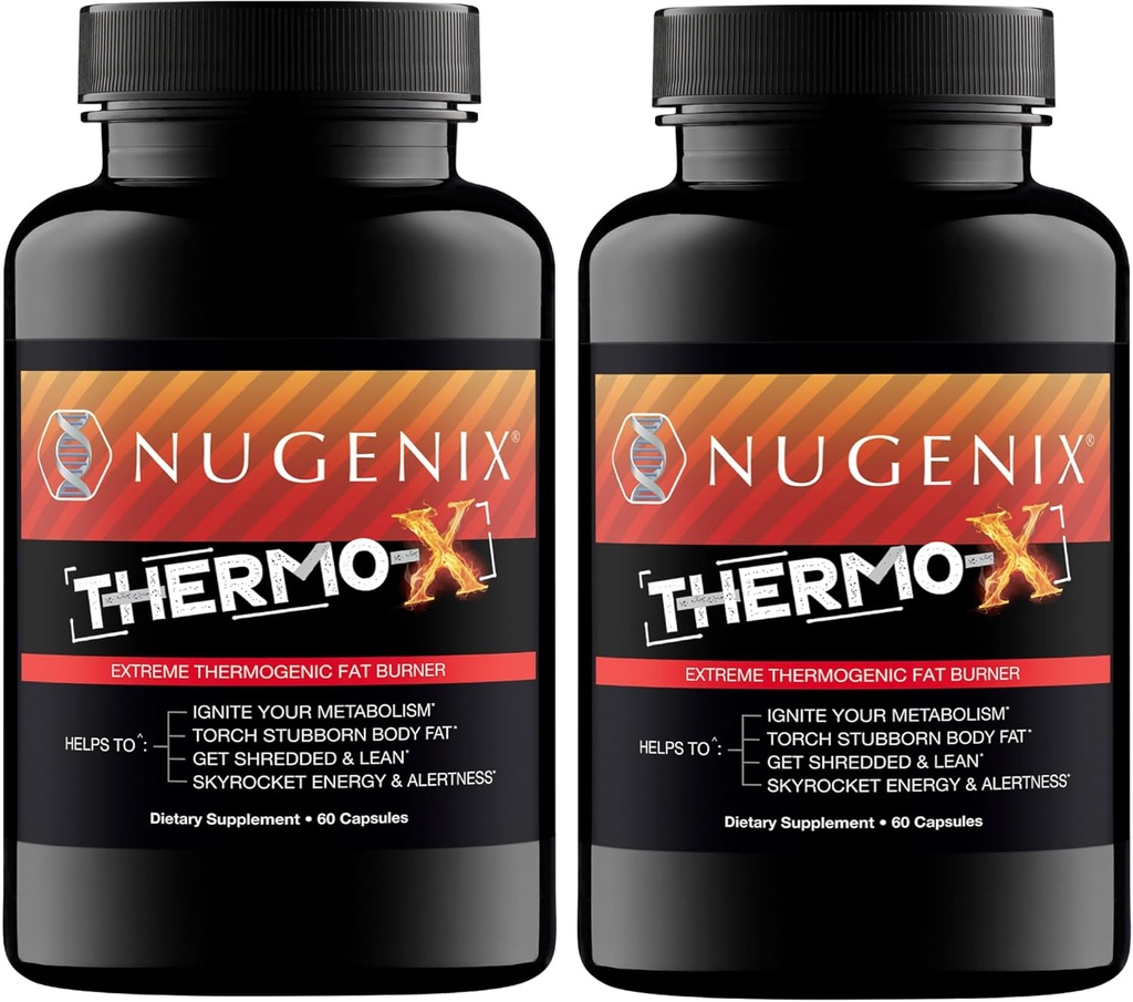 Nugenix Thermo-X: Thermogenic Fat Burner Suplemento para Hombres, Extreme Metabolic Accelerator, 120 Conde