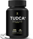 HUMANX TUDCA+ 1000mg Bile Salts Liver Support Supplement, Liver and Gallbladder Cleanse Supplement - Vegan, Non GMO - USA Made Easy to Swallow Capsules - Tauroursodeoxycholic Suplementos ácidos