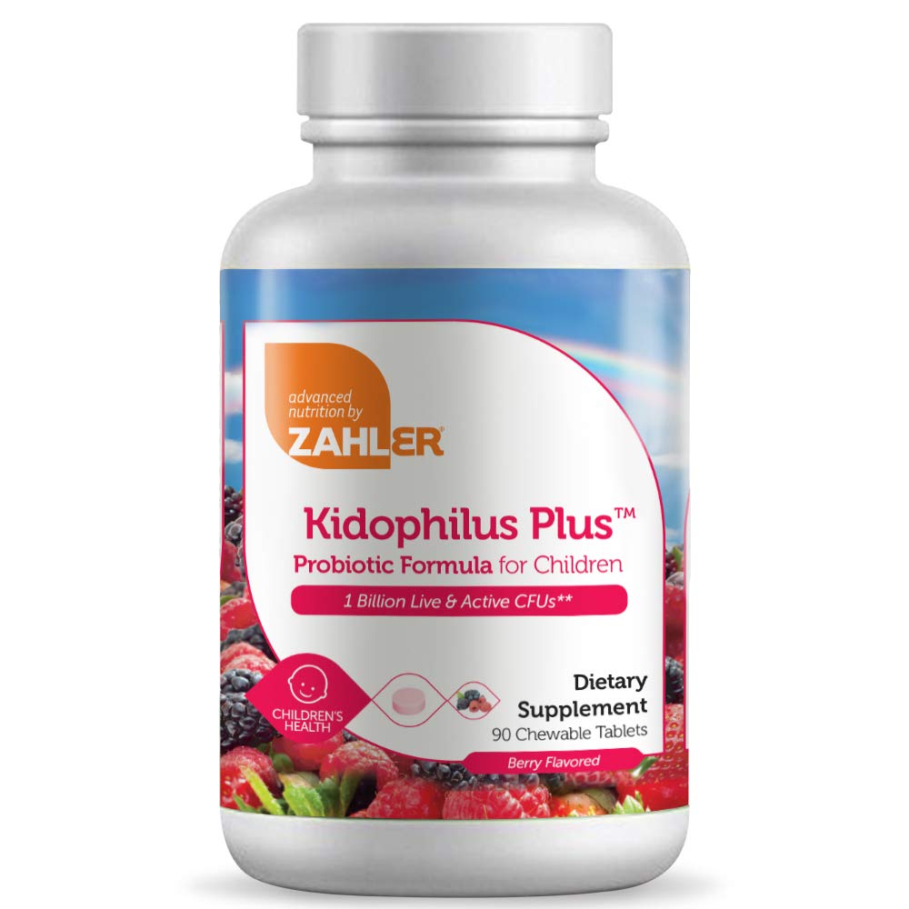 Zahler Kidophilus, Kids Probiotic, Great Tasting Probiotics for Kids, Certified Kosher (90 Count)