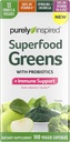 Verdes puramente inspirados Superfood Capsules Superfood Greens Capsules Vitamina C & Zinc para Immune Support + Vitamina D 13 Frutas & verduras 100 cápsulas vegetales