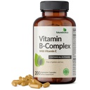 Futurebiotics Complejo Vitamina B con Vitamina C Apoya la Producción Energética, Sistema Nervous & Immune Support - Non-GMO, 200 cápsulas vegetarianas