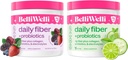 Suplemento diario de fibra de colágeno, probióticos " electrolitos - apoya la salud digestiva, la regularidad y la salud de la piel - Cucumber Lime Mint " Wild Berry Flavors – 32 servicios totales