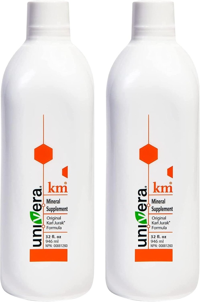 Univera KM Suplemento mineral latitud Original Karl Jurak Fórmula ANTE Rich in Potassium & Vitamins TEN Stabilizes pH Balance Silencioso Apoyo Digestión + Absorción Nutriente ← Fitonutrientes naturales TEN 60 Day Supply