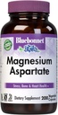 Bluebonnet Nutrition Magnesium 400 mg Chelated Magnesium Aspartate Daily Mineral, Heart & Bone Support* Suplemento para hombres y mujeres Vegan, no GMO - 200 cápsulas vegetales