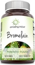 Increíble India Bromelain Suplemento Silencio 500 Mg per Serving Silencio 120 Tablets ← No-GMO Silencio Gratis Silencio Made in USA