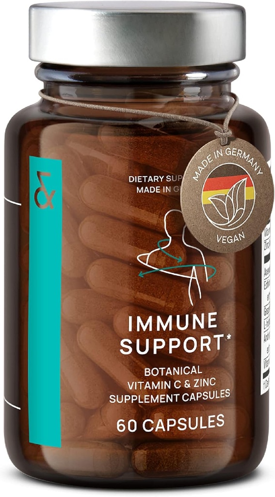 N°7 Immune Support Supplement - Immunity Boost with Echinacea - Vitamina Natural C de Acerola - Zinc - Andrographis - Grapefruit Seed Extract - Vegan Immune System Vitaminas Complex - 60 cápsulas