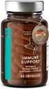 N°7 Immune Support Supplement - Immunity Boost with Echinacea - Vitamina Natural C de Acerola - Zinc - Andrographis - Grapefruit Seed Extract - Vegan Immune System Vitaminas Complex - 60 cápsulas