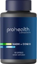 ProHealth NADH + CoQ10 - Boost NAD+ ← 60 Day Supply ← Pure NADH 25 mg, CoQ10 100 mg  60 Acid Resistant Capsules
