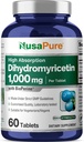 NusaPure Dihydromyricetin (DHM) 1000mg 60 Tablas Veggie (No GMO & 100% Vegetariano)