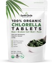 Clorella orgánica Tablets 400 Cuenta ← High Potency Superfood ← Clorophyll Pills del 100% Pura Alga Verde ← Muralla de células rotas para la absorción máxima ← Vegan, Kosher, Non-GMO  durable 4 Tabs per Day (1-Pack)