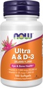 AHORA Suplementos de alimentos, vitamina A & D3 25.000/1,000 UI, salud ocular*, nutrición esencial, 100 Softgels