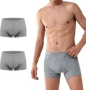 Battewa Cotton Incontinence Ropa interior para Hombre Protector de la luz Boxer Breve Leak Proof Ropa interior para Leakage 50ml