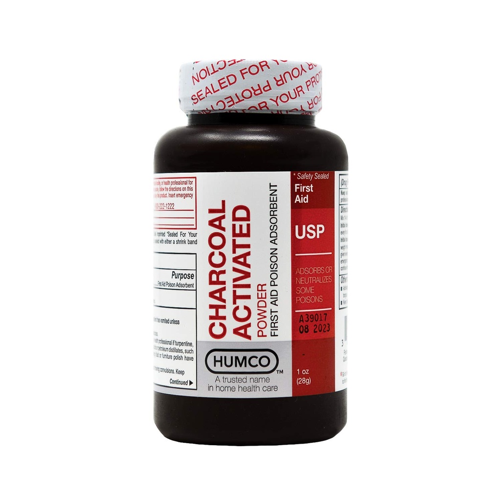 HUMCO 52791001 Charcoal Powder USP Activado 1 oz, Forma