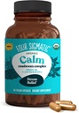 Cuatro cápsulas de calma Sigmática ← Vegan Stress Relief Supplement to Promote Positive Mood with Organic Ashwagandha Powder, Organic Reishi Mushroom, Tulsi (Holy Basil Extract), Vitamina B6 Silencio 30 Serviciones