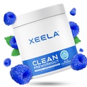 XEELA Pre Workout Powder - Clean &amp; Tested - Jitter Free, Safe, and Natural - Incrementar la energía termogénica, el foco y la resistencia w/Creatine, la cafeína orgánica y la citrulina basada en plantas (Blue Raspberry)