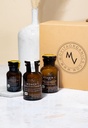 Movita Health Trio Vitamina Gift Set con Vitamina D3, C, y Multivitamina de la Mujer, Alimentos integrales fermentados, vitaminas y minerales - Orgánico, Vegan-Friendly, Libre de gluten, No GMO