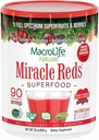 MacroLife Naturales Milagro Rojos Superalimento Suplemento Polvo Antioxidantes Polifenoles Enzymes Probióticos - Raw Non-GMO Organic Vegan Gluten & Dairy Free - 30oz (90 Servings) 30oz