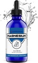Suplemento de Citrato de Magnesio Líquido FWS para Adultos y Niños, Citrato de Magnesio Puro, Orgánica, No OGM, Vegan, soporta músculos de energía calma del sueño Nerves, Dosis fácil ajustable, 4 Month Supply, 4 oz