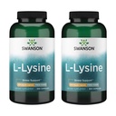 Swanson Free Form L-Lysine - Natural Supplement Promoting Stress Support & Nervous System Health - May Promote Calm Mood & Relax - (300 cápsulas, 500 mg cada uno) 2 Pack