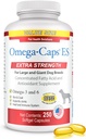 Omega-Caps ES para perros grandes y gigantes - Omega 3, Vitaminas, Minerales, Antioxidantes - Sistema de soporte, articulaciones, corazón y cerebro - 250 cápsulas de Softgel