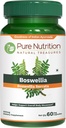Nutrición pura Boswellia Serrata Extracto 600 mg con 65% de ácidos boswellicos. (Equivalente a 9000mg Boswellia Powder) Non GMO tención 60 Veg Caps.