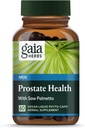 Gaia Herbs Prostate Health - apoya la salud de próstata y la función de los hombres - con Saw Palmetto, té verde, raíz de nettle y sabio blanco - 60 Vegan Liquid Phyto-Capsules (20-Day Supply)