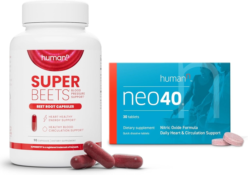 Humann SuperBeets Beet Capsules y Neo40 Daily