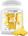 NutraBio Clear Protein Powder, Pineapple Splash - 20 Servings, 20g Clear Whey Protein Isolate, 0 Sugar, 0g Lactose, Refreshing Fruit Flavors, GLP1 Support - Bone Health - Muscle Post Workout Recovery