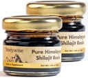 Be Bodywise Pure Himalayan Organic Shilajit Resin - Pack de 2 I Lab Tested I 100% Authentic & Natural I 75%+ Fulvic Acid & 85+ Trace Minerals ← Heavy Metal Gratis I para Hombres I 600 mg I 60 gm.