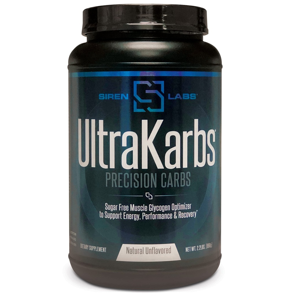 Siren Labs Ultra Karbs Mass Gainer Post Workout Muscle Builder Healthy Carb Cargando - Carbohydrate Blend with KarboLyn - More Energy, Faster Recovery - Weight Gainer for Men (40 Servings)