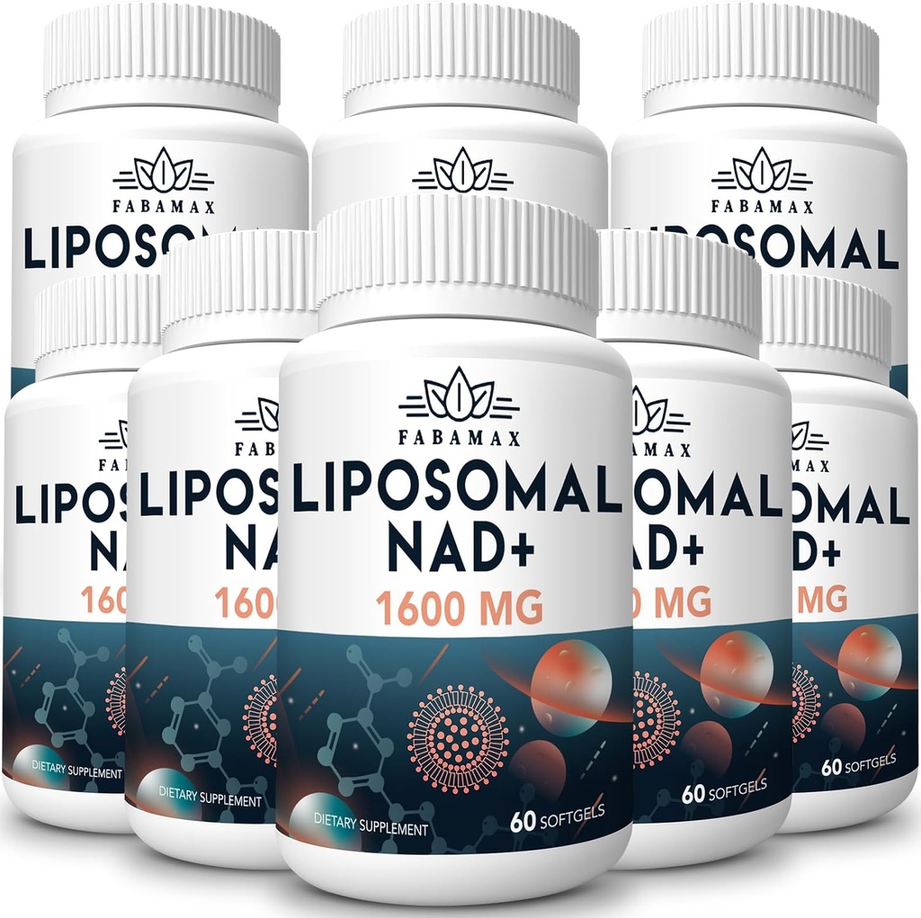 1600 mg Suplemento Liposomal NAD, 98% Suplemento Puro NAD+, Absorción Superior, Alternativa a Nicotinamide Riboside o NADH para Boost NAD+ for Aging Defense, Energy, Longevity, 480 Softgels