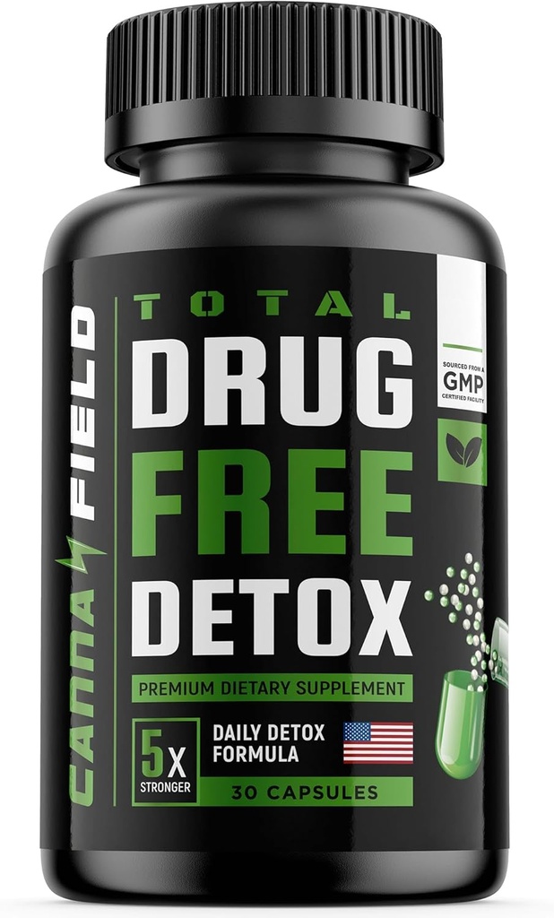 Detox y Liver Cleanse - Estados Unidos Hecho - 5 Días Natural Toxins Remove – Las mejores pastillas para pasar prueba - Premium Detox Suplemento - 30 cápsulas