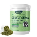 Animal Essentials Herbal Green Alternativa para perros &amp; gatos - Super Greens Powder Herbal Suplemento con Spirulina, Antioxidantes, Clorophyll - 12 Oz