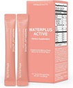 Waterplus Active (Vegan Electrolyte Drink Mix) Containing BCAA, L-Arginine, L-Carnitine, Calcium by AMOREPACIFIC - 10 Sticks (Grapefruit & Hibiscus)