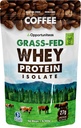 Oportunidades Café Whey Protein Polvo - Baja Carb & Keto Friendly - Grass Fed Whey Isolate + Café colombiano - 60 mg Caffeine for Energy - Pre o Post Workout Drink Mix, Latte, Shake & Smoothie 1lb