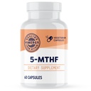 Vimergy 5-MTHF Capsules – 60 Serviciones (1 Cápsula/Serving) 8500mcg L-Methylfolate Glucosamine y 500 mcg Vitamina B12 Suplemento –Bioavailable Folate Suplemento para Mujeres y Hombres Vegan 5 mthf (60 ct)
