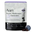 Auri Super Mushroom Chill Gummies - Natural Calming Aid &amp; Stress Reduction Supplement for Adults w/Reishi Mushroom, Ashwagandha, L-Theanine - Unwind Mind &amp; Harmonize Your Day - 60 Calm Gummies