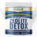 HolyLand Zeolite Cleanse - Zeolite Detox Powder (7.05oz 200 Gram) - Clinoptilolite Activado - Micronized 0-25 - Full Body Detox for Women, Hombre - Supports Energy, Focus, Immunity, Gut Health