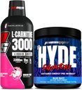 PROSUPPS L-Carnitine 3000 Stimulant Free Liquid Shots (Dragon Fruit) y Mr. Hyde Signature Series Pre-Workout Energy Powdered Drink (Blue Razz) Bundle