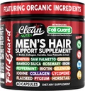 Suplemento de crecimiento del cabello para los hombres Iron Ginseng Bamboo Silica Rosemary Peppermint Keratin Selenium Iodine Flaxseed Horsetail Vitamina A C D3 E B12