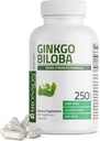 Bronson Ginkgo Biloba Extra Strength soporta Función del cerebro & Memory Support, 250 cápsulas vegetarianas