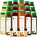 3 Día Jugo Cleanse by Raw Fountain, All Natural Raw Detox Cleanse, Juicing for Body Rest, Cold Pressed Juice Fast, Great Way to Jumpstart a Healthy Diet, 18 Bottles 12oz, 3 Ginger Shots