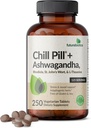 Futurobióticos Chill Pill + Ashwagandha, Rhodiola, St. John’s Wort, " L-Theanine - Non-GMO, 250 tabletas vegetarianas