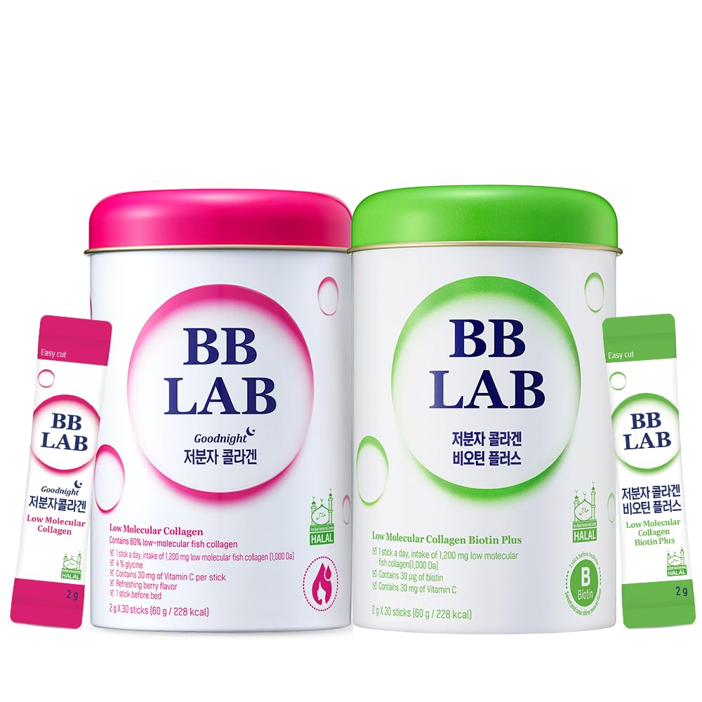 Buena noche Collagen, HSN Biotin Collagen, Powder Stick Korean Marine Collagen, Fish Collagen, Vitamin C, Biotin, Fast Absorption, Fruit Flavored