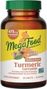 Suplemento de la Curcumina del Cuerpo de MegaFood - Suplemento Turmérico con Pepper Negro & Vitamina C - 475 mg Curcuminoides Por Servir - Antioxidante & Apoyo Inmunitario - Vegan - 60 Tablas, 30 Serviciones