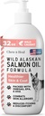 Aceite de pescado de salmón salvaje de Alaska para perros - 32 oz. de Fórmula de aceite de pescado - Botella de la bomba - Contiene Omega-3 y 6, Vitamina D, EPA y DHA para la piel sana y la carne