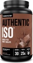 Fábrica Jacked Authentic ISO Grass Fed Whey Protein Isolate Powder - Low Carb, Non-GMO Muscle Building Protein w / No Fillers, Post Workout Recovery, Chocolate