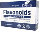 Flavonoides 60 días Apoyo Circulación Saludable, Veins, Capillaries y Dibujo linfático- MPFF- Micronized Diosmin 150mg + Hesperidin 150mg + Caballo Chestnut150 mg- GMP Certificado, vegan